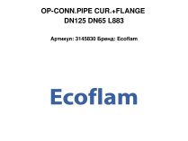 OP-CONN.PIPE CUR.+FLANGE DN125 DN65 L883