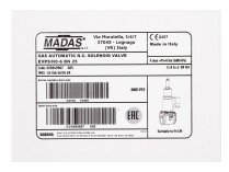 Газовый электромагнитный клапан Madas EVPS/NC-6 DN 25 24 Vdc, арт: EVP04 605