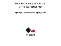 GAS X5/2 CE-LX TL + R. CE D1"-S 002785R057031