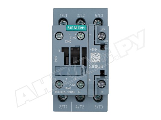 Контактор Siemens Sirius 3RT6025-1BB40